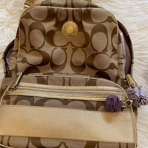 COACH Signature Canvas Back Pack